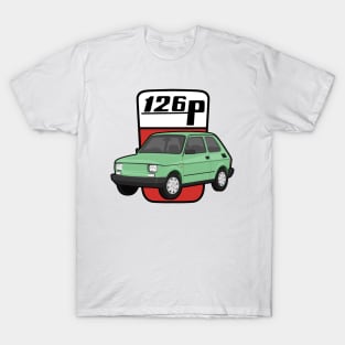 126P Car maluch 126 light green T-Shirt